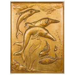 Art Deco Sea Life Plaque