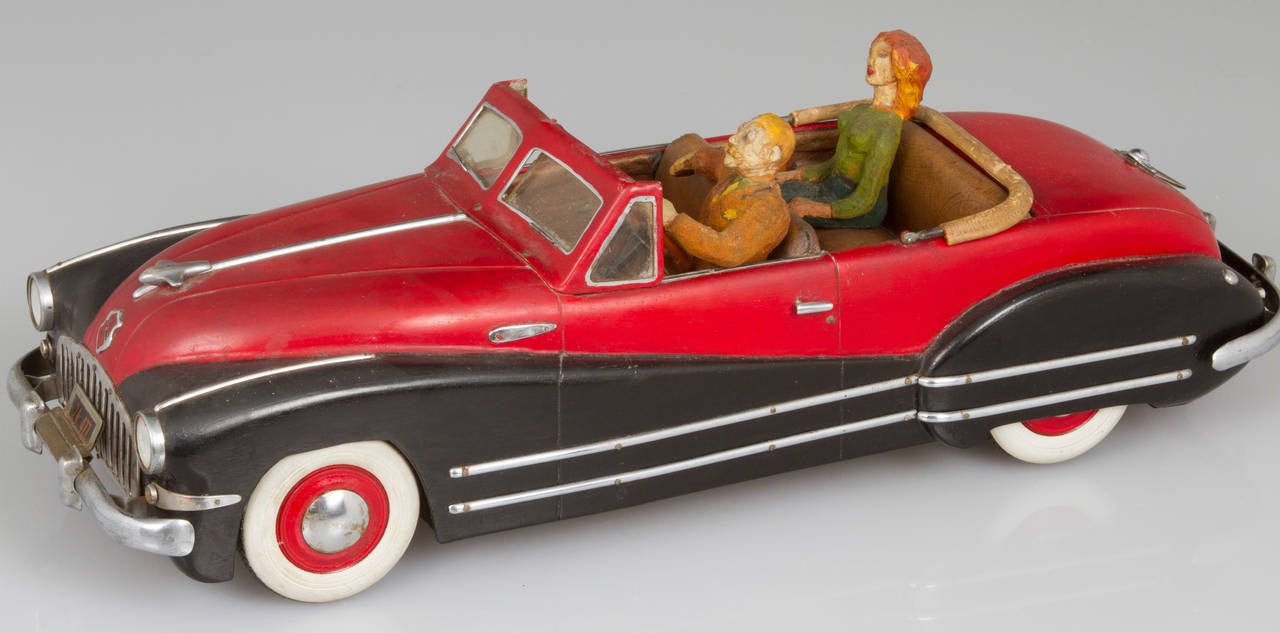 Hand-Carved Wooden 1942 Buick Convertible 1