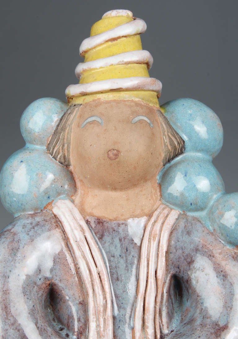 WPA Ceramic Sculpture Balloon Man For Sale 1