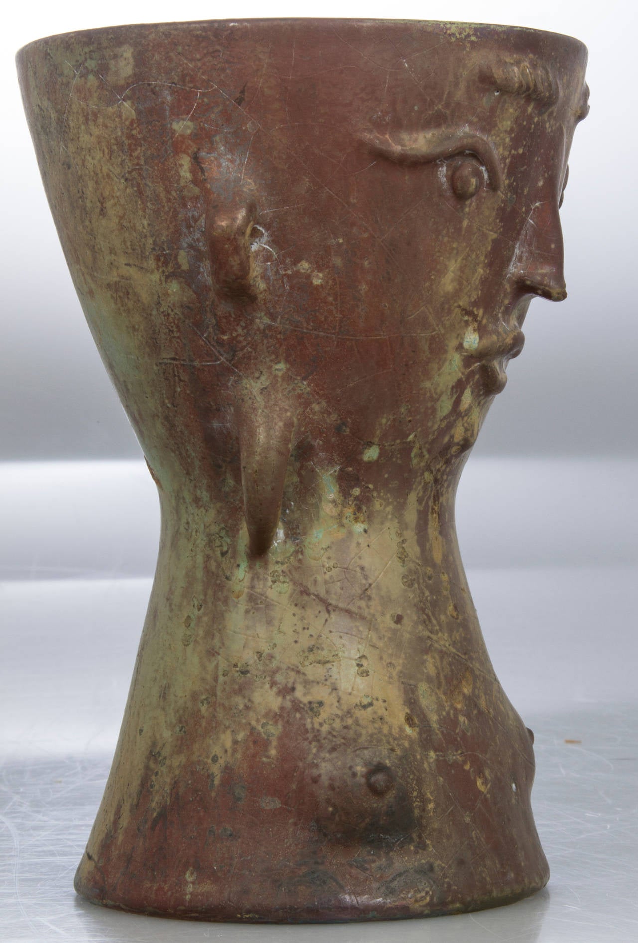 Mid-20th Century Italian Female Figural Bust Sculptural Vase