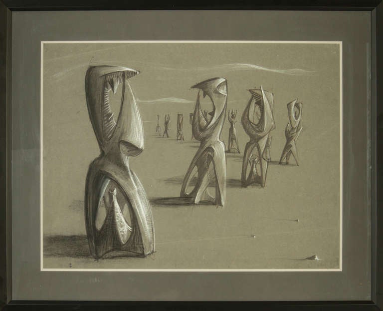 Surrealist Sculptural Landscape by Dean Meeker