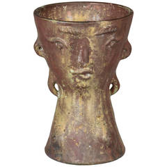 Italian Female Figural Bust Sculptural Vase