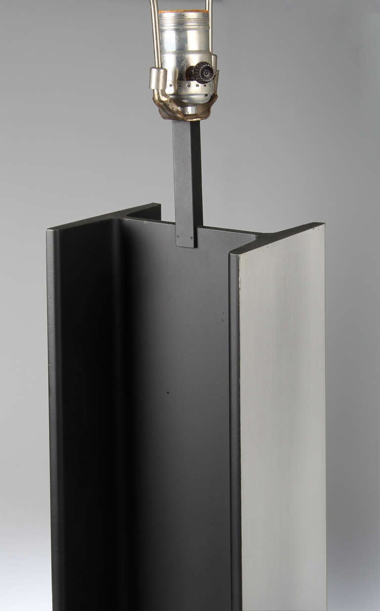 Mid-20th Century Laurel Steel Girder I-beam Lamp