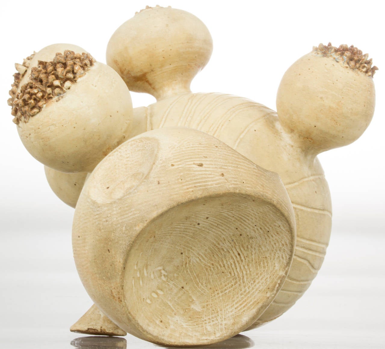 American Biomorphic Ceramic Sculpture by Earl Hooks For Sale
