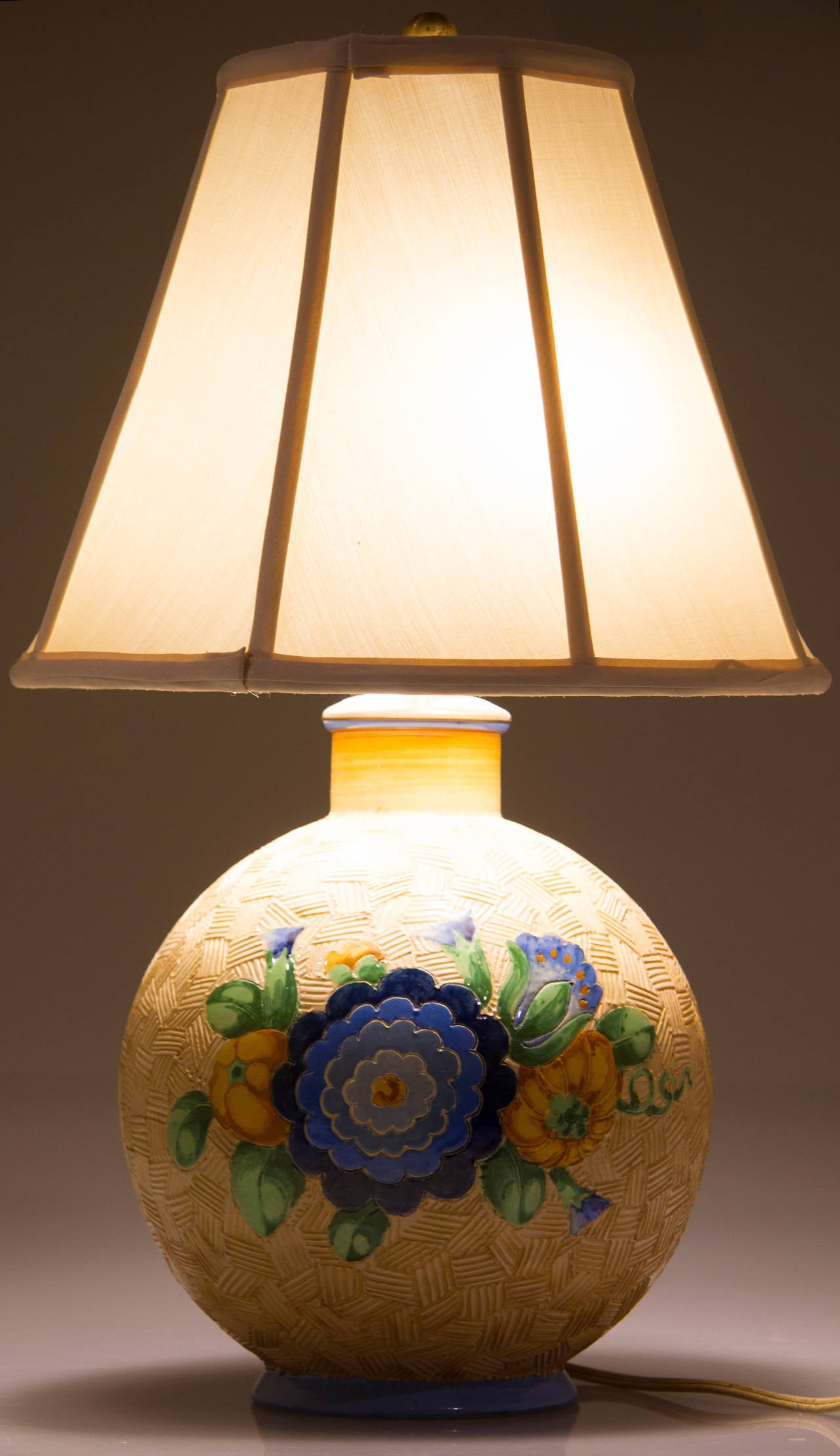 Richard Ginori Ceramic Lamp In Excellent Condition For Sale In Chicago, IL