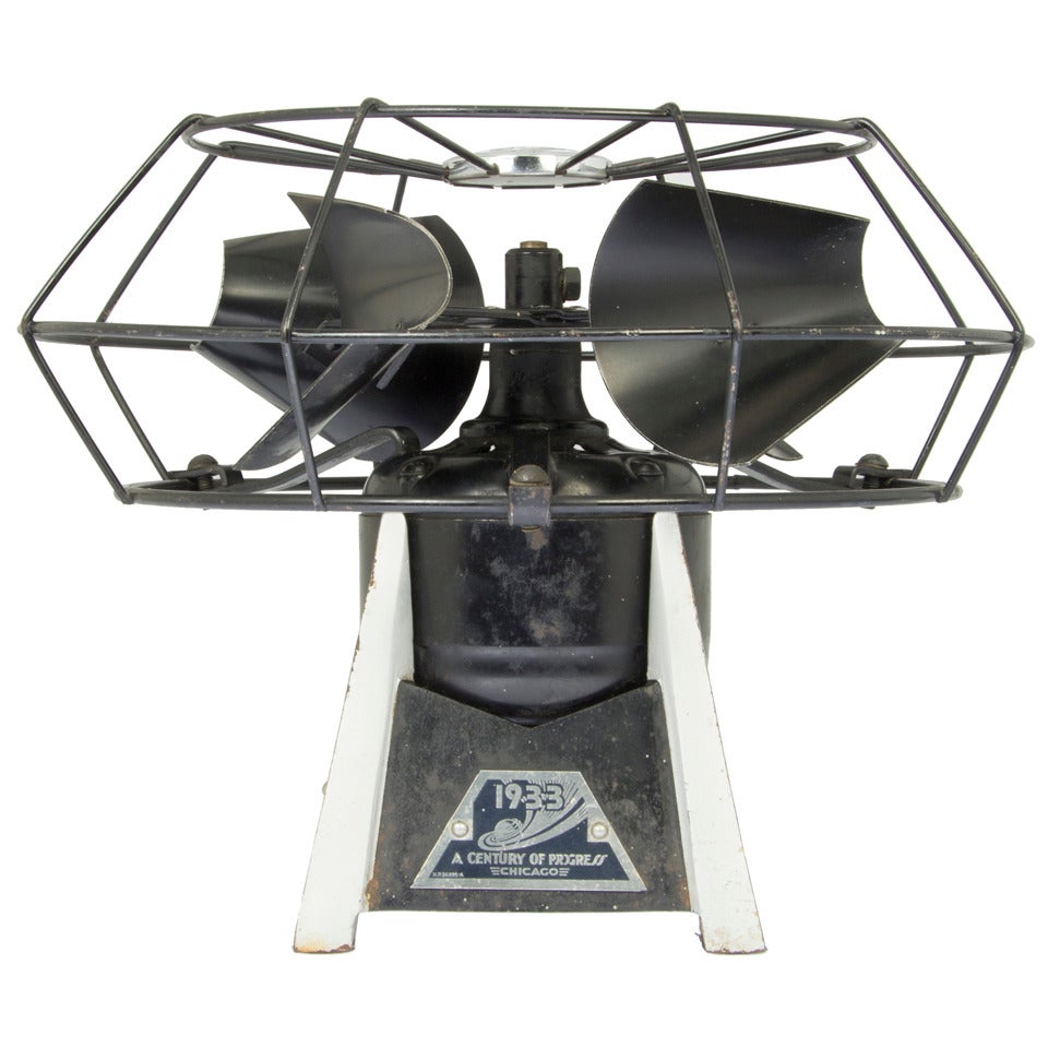 Worlds Fair "Century of Progress" Radial Axis GE Fan For Sale