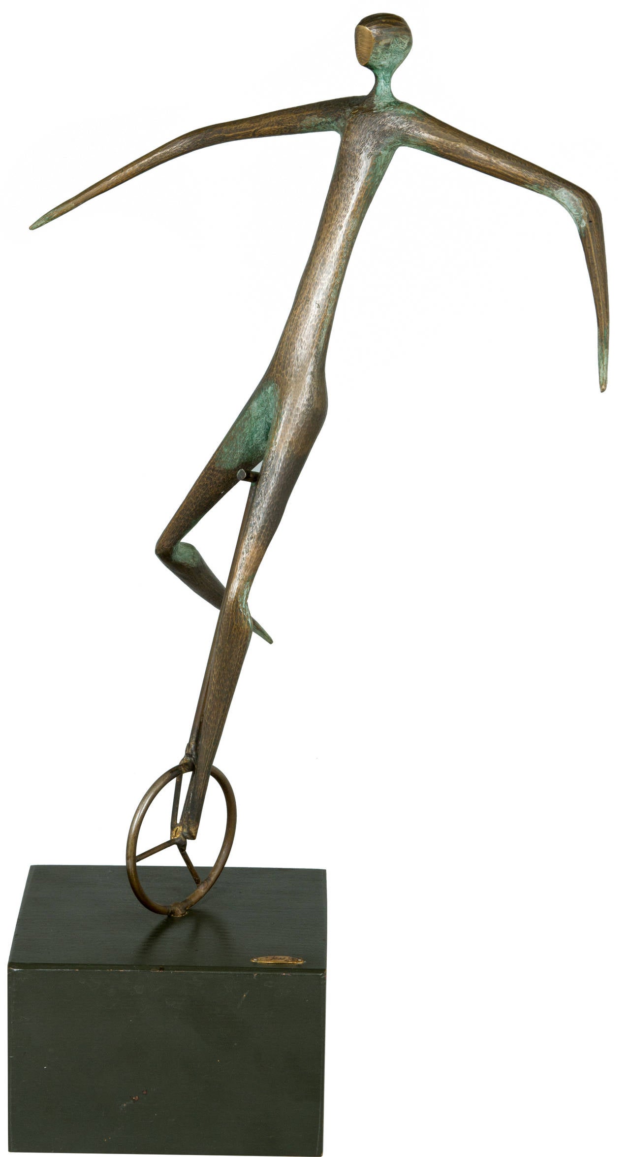 This is a modernist bronze sculpture.