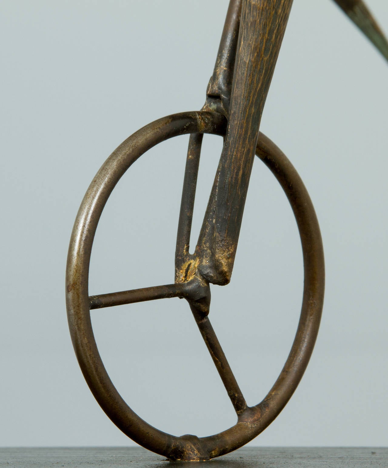 Jere Bronze Sculpture Abstract Man on a Unicycle 3