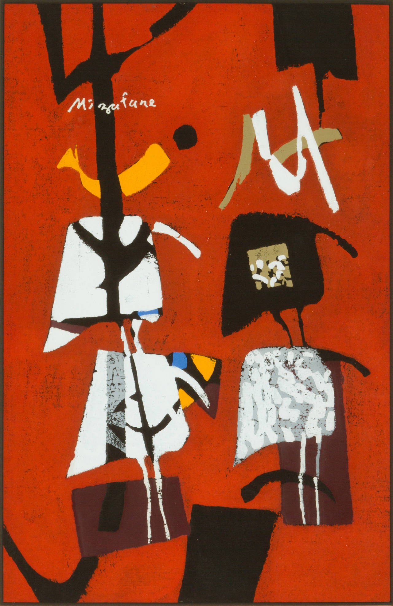 This is a strong piece by Rokushu Mizufune (1912-1980).