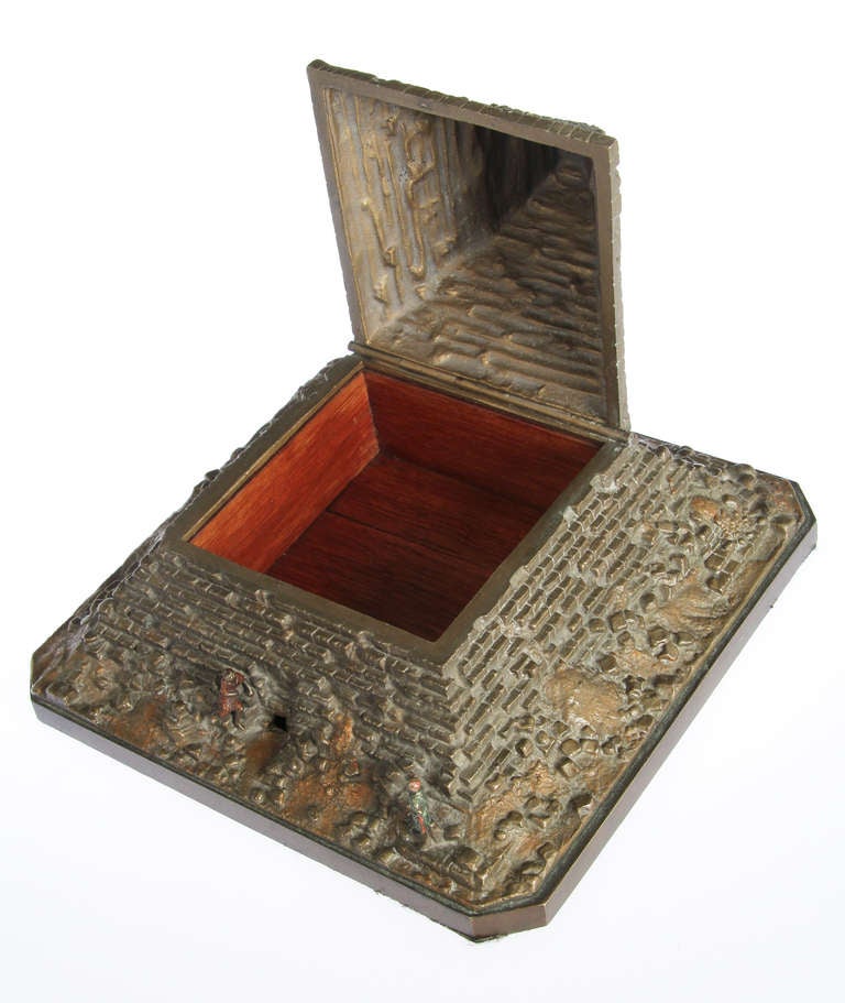 Austrian Bronze Pyramid Box 1