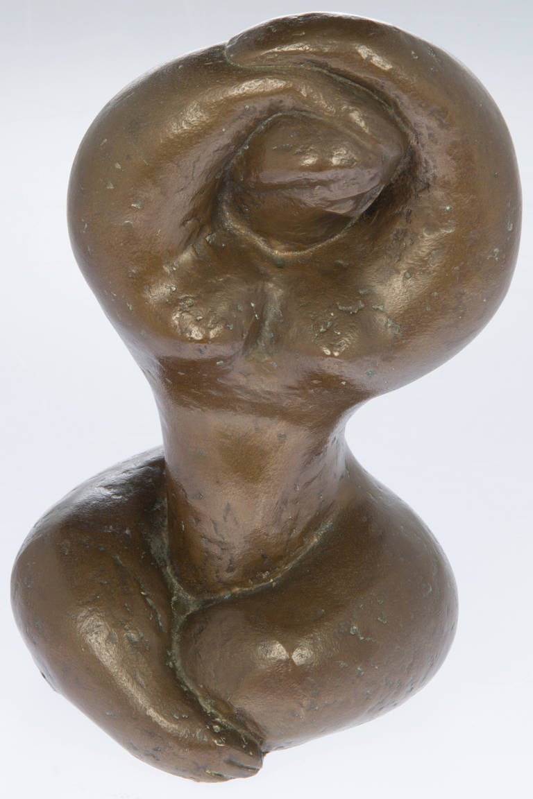 American Sculptural Bronze of a Woman by Goodelman