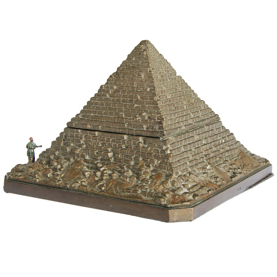 Austrian Bronze Pyramid Box