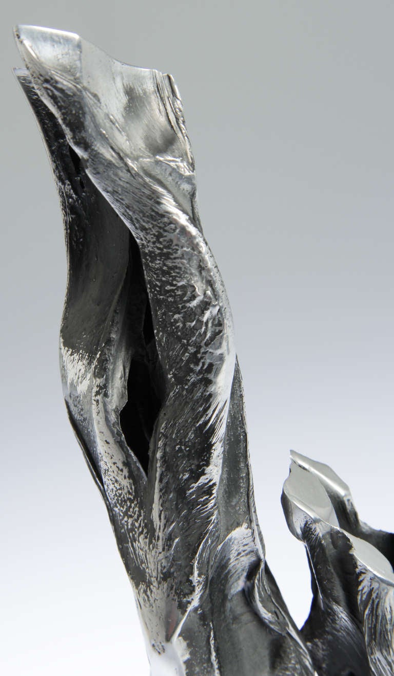 Late 20th Century Thomas Hibben Brutalist Aluminum Sculpture For Sale