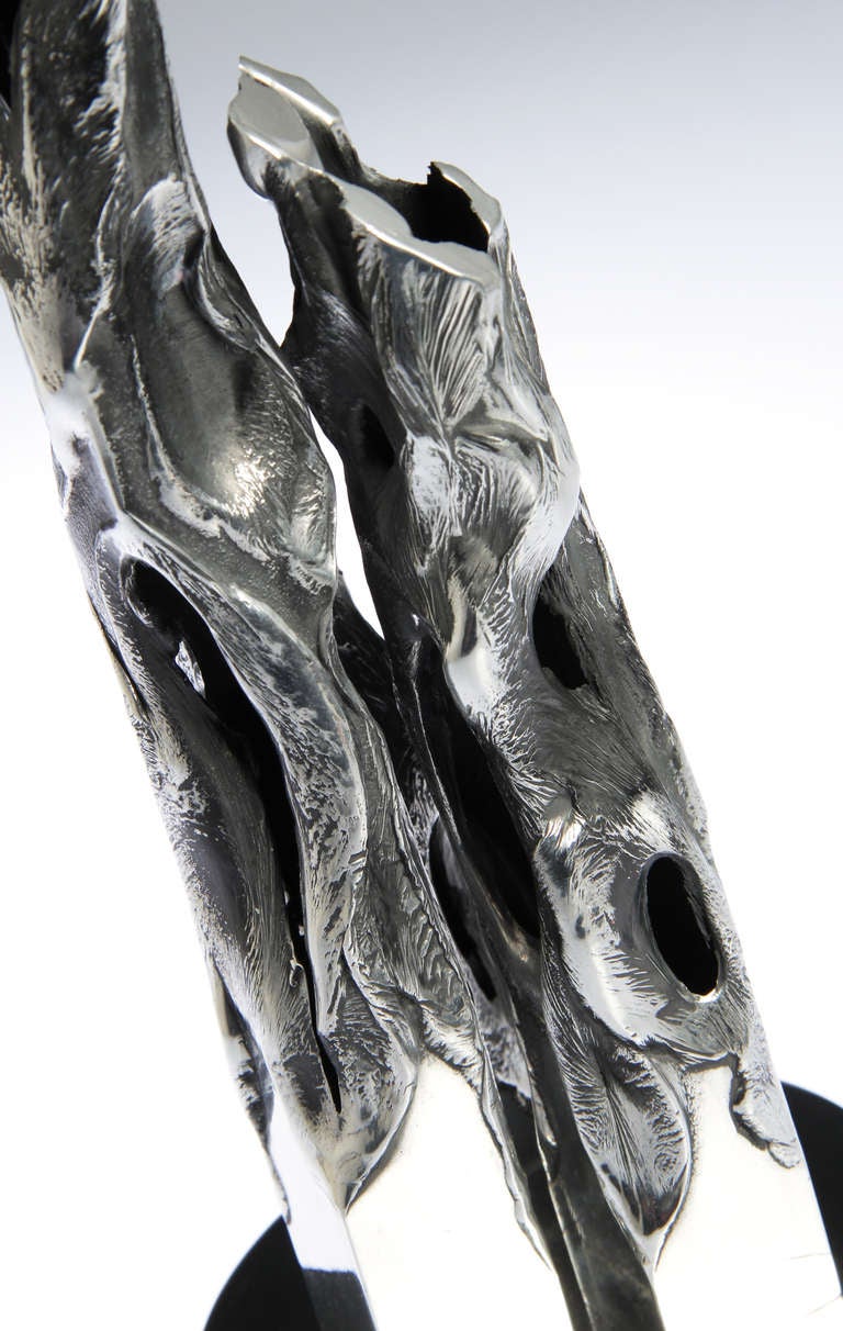 Thomas Hibben Brutalist Aluminum Sculpture For Sale 1