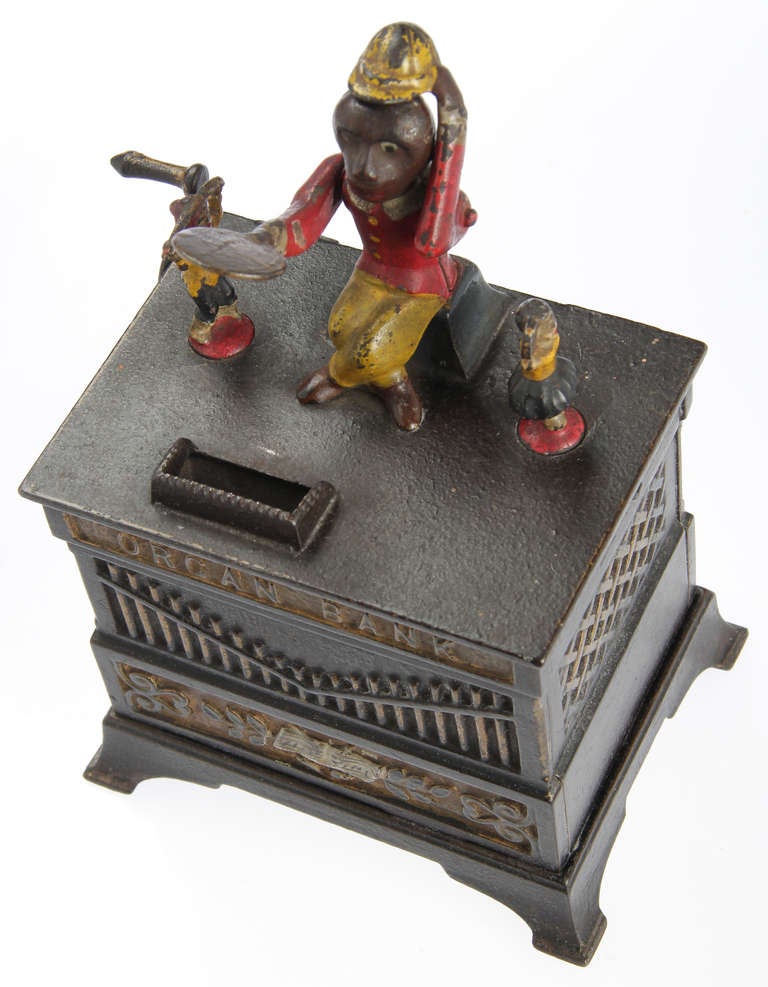 Monkey Mechanical Painted Cast Iron 