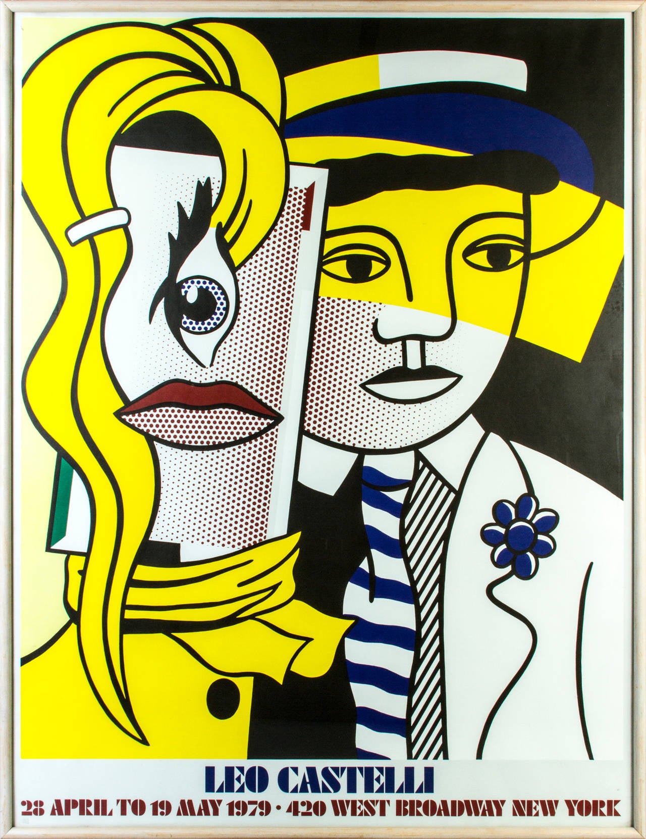 This poster was for Lichtenstein's exhibit in 1979 at Leo Castelli. The poster was taken from the painting that was done in 1978.