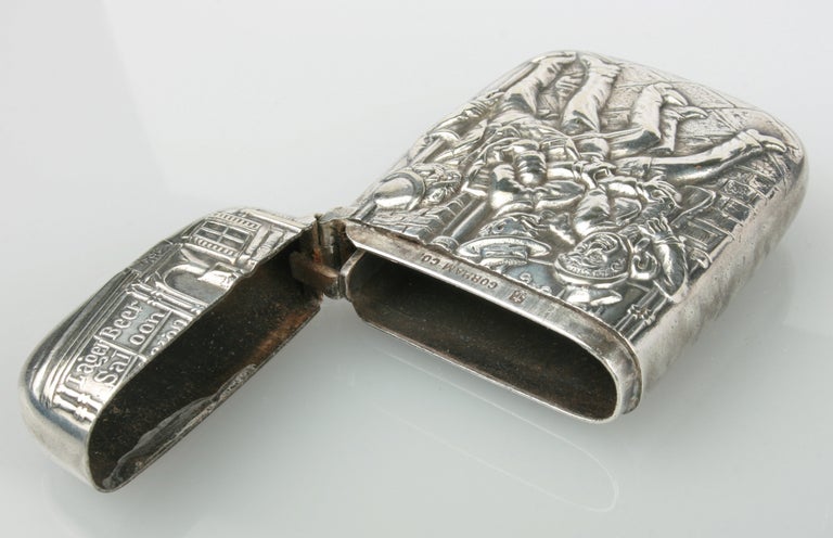 Gorham Silvered Match Case