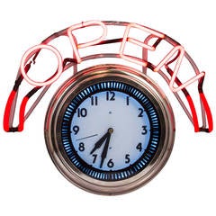Chicago Neon Clock