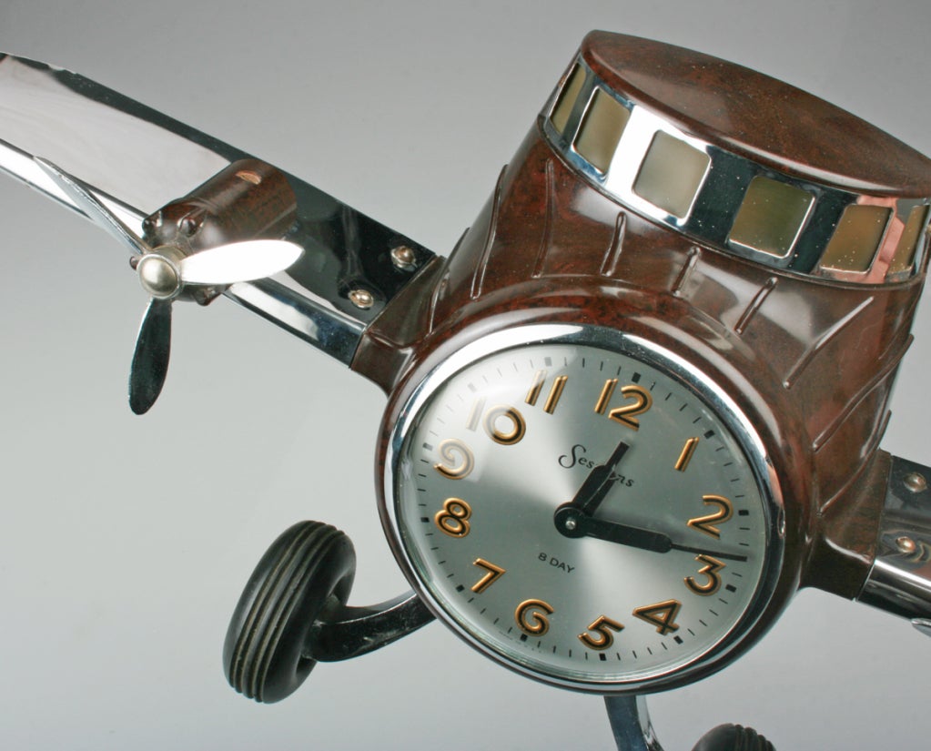 Mid-20th Century MasterCrafters 8 Day Sessions  Airplane Clock