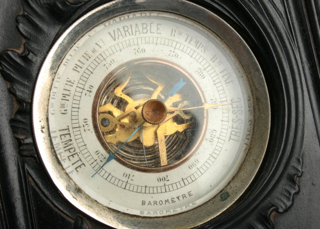 20th Century Figural French Clock ,  Barometer and Calender