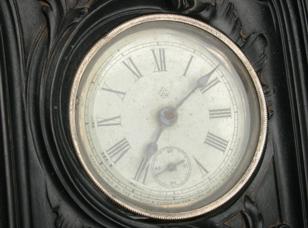 Glass Figural French Clock ,  Barometer and Calender