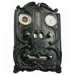 Used Figural French Clock ,  Barometer and Calender
