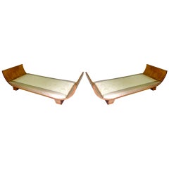 Art Deco Daybed ( Pair )  Style Of  Leleu 