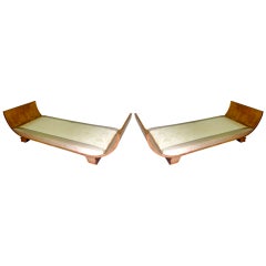 Art Deco Daybed ( Pair )  Style Of  Leleu
