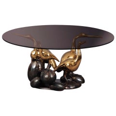 Table de salle à manger Sculptural Birds de René Broissand