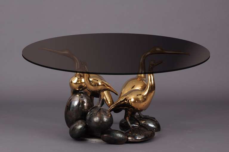 Table de salle à manger Sculptural Birds de René Broissand Excellent état à Epagny, FR