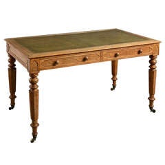 George IV Gothic Oak Writing Table