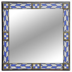 Blue And White Mirror