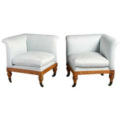 Pair of William IV Corner Chairs