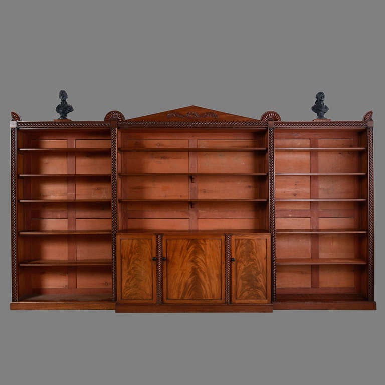 Irish Regency Bookcase For Sale at 1stDibs