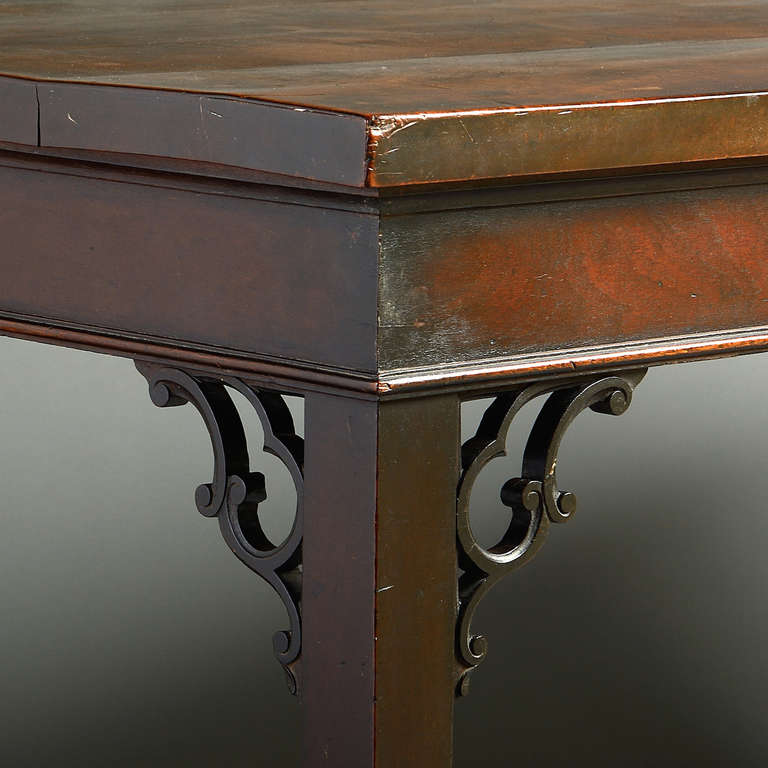 George II Chippendale Mahogany Side Table