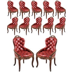 Antique Twelve Irish Dining Chairs