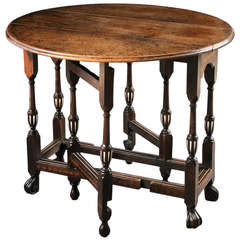 William III Cocuswood Drop-Leaf Table