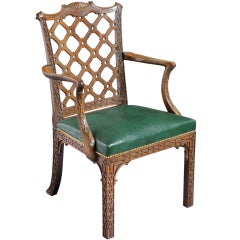 Antique Chinese Chippendale Chair