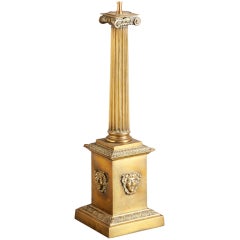 Brass Ionic Column Lamp