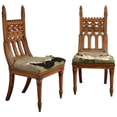 George IV Gothic Revival Side Chairs