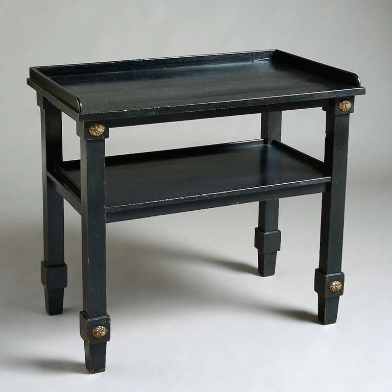 George IV Ebonised Mahogany Side Table, circa 1825