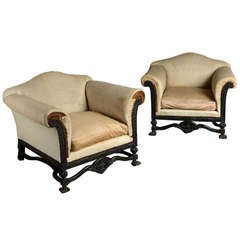 Pair of Anglo-Indian Armchairs