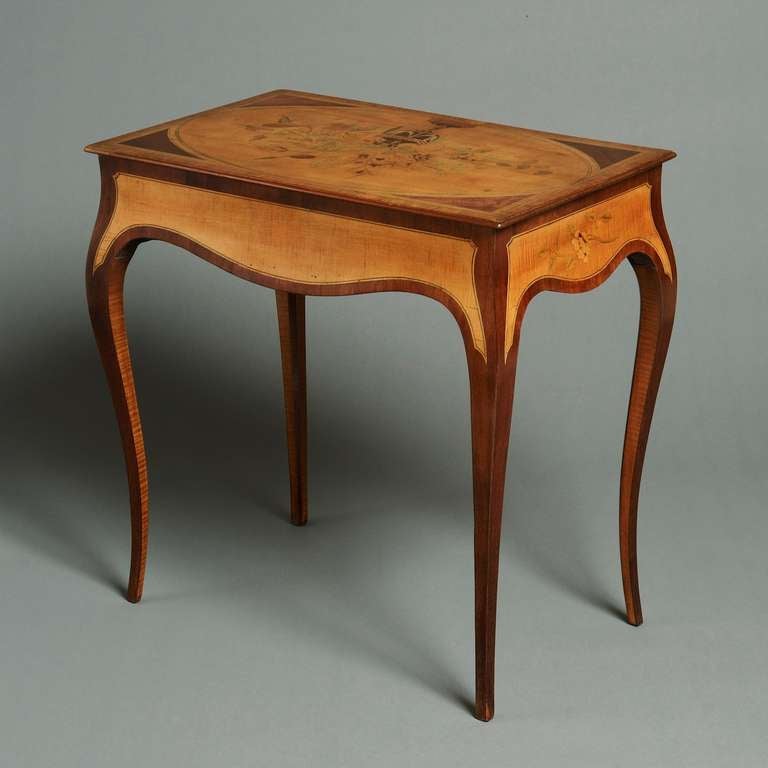 Late 18th Century George III Marquetry Writing Table