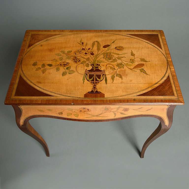 George III Marquetry Writing Table 1