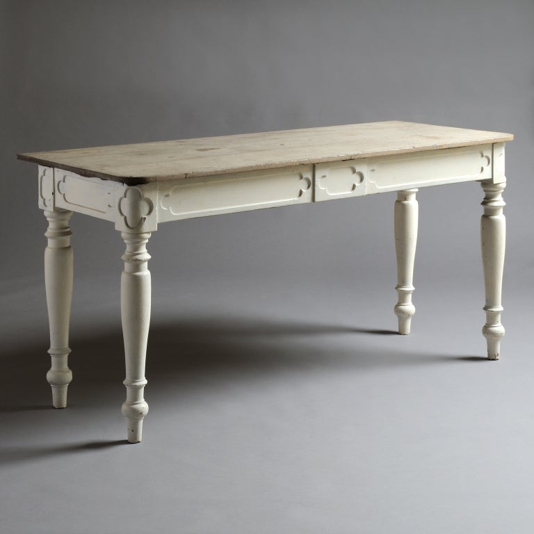 White-painted Side Table