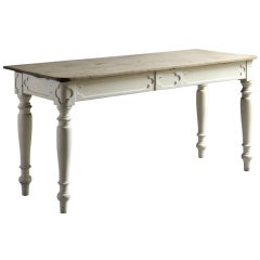 White-painted Side Table