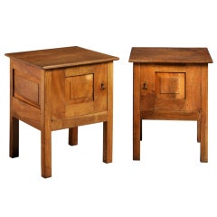 A Pair Of Walnut Bedside Cabinets