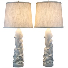 Plaster Lamps in the Manner of Dorothy Draper