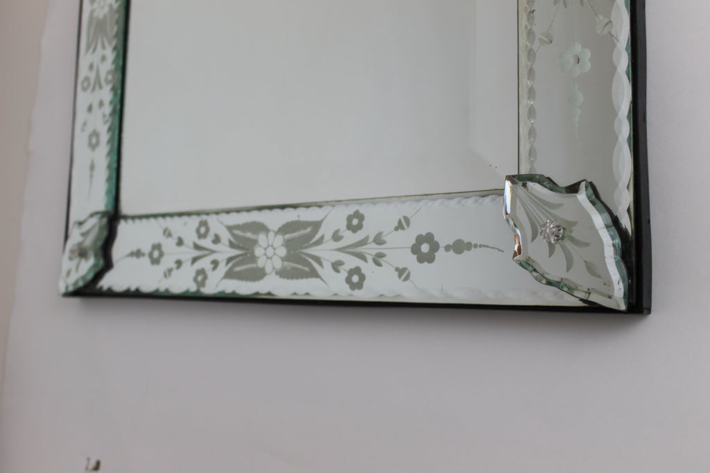 Mirror with arched top and heart detail at 1stdibs