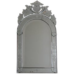 Venetian Mirror with arched top and heart detail